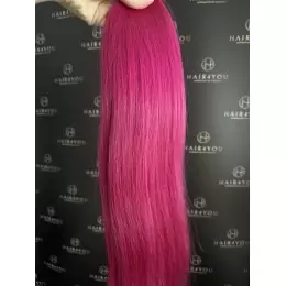 LuxLine kitka włosów 50cm pink  100g kolorowe