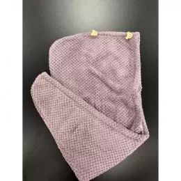 Turban do włosów - ręcznik błękitny z mikrofibry