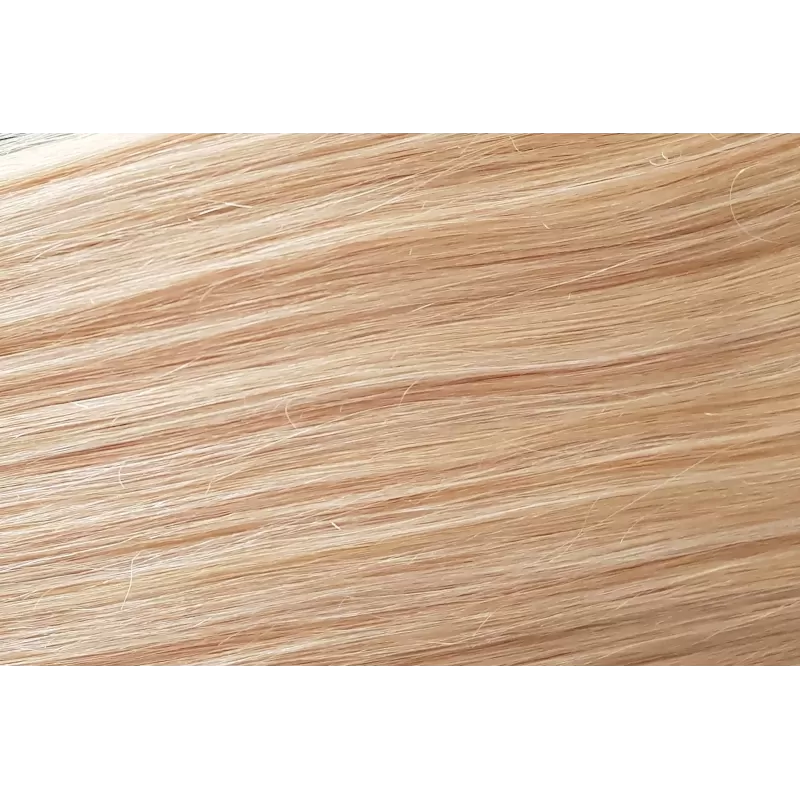 Echthaar 50cm NAHTLOSE Clip-In Set 24 Goldblond