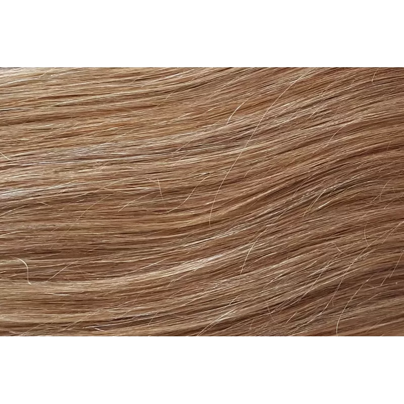 Natural Hair 40cm SEAMLESS Clip-in Set #18 Medium Natural Blonde