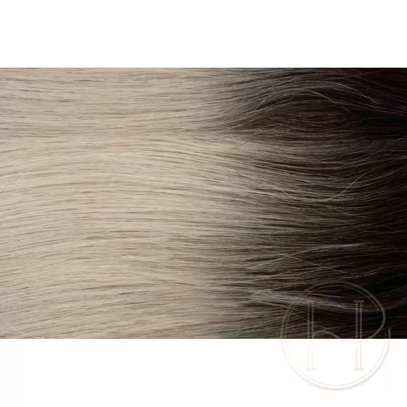 AB Arctic Blonde Ombre 40cm Clip In Set INVISIBLE GoldLine