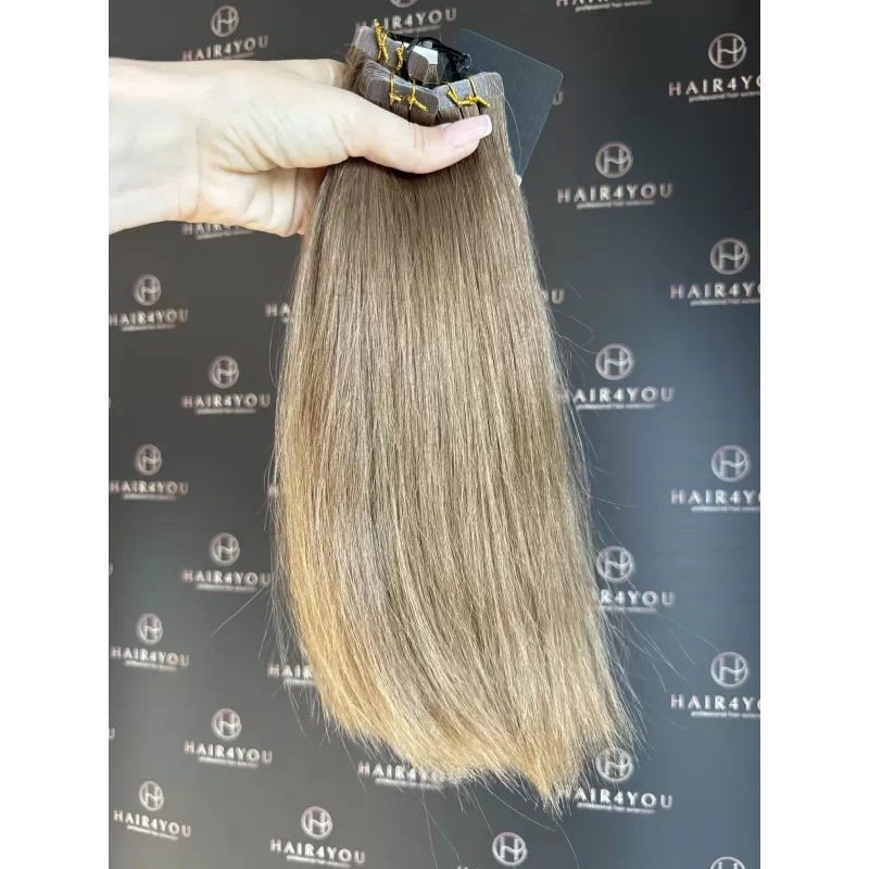 SLAVISCHES JUNGFERNHAAR Tape-Extensions 32cm 104g 26 Tressen