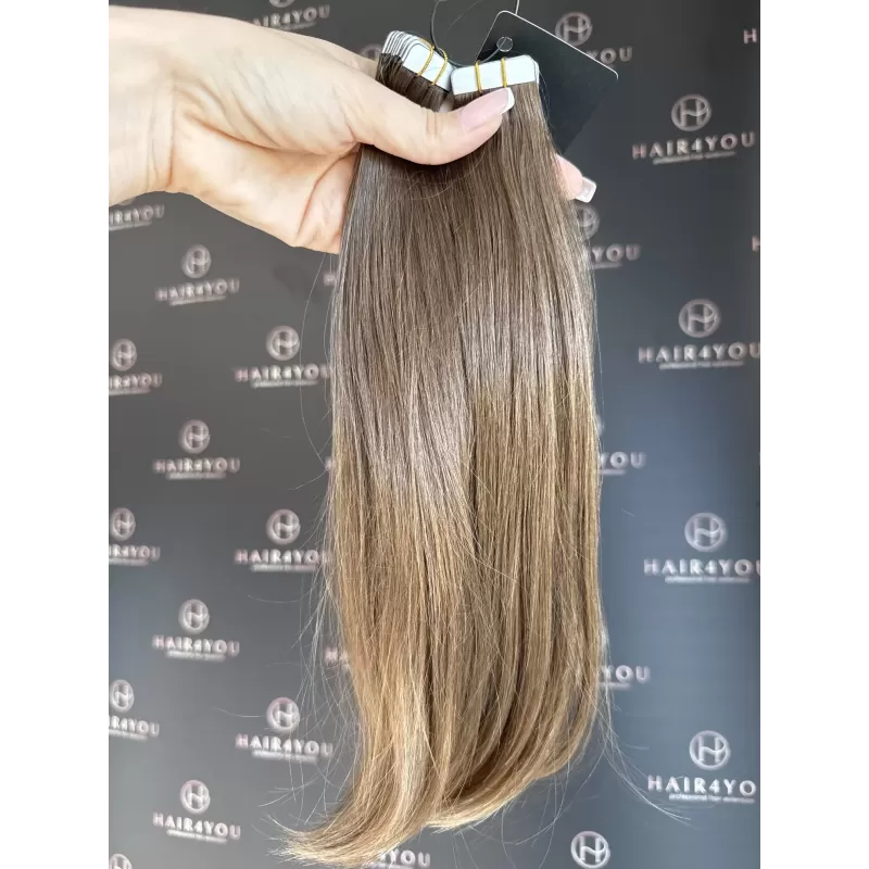 SLAVISCHES JUNGFERNHAAR Tape-In 33cm 48g 12 Tressen
