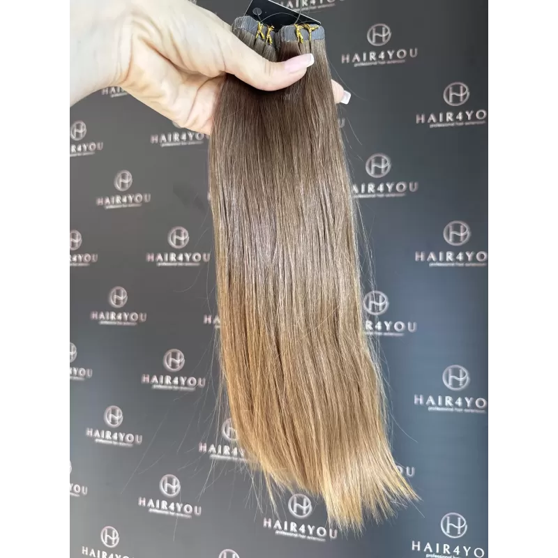 SLAVISCHES JUNGFRAUENHAAR Tape-In 33cm 53g 13 Tressen