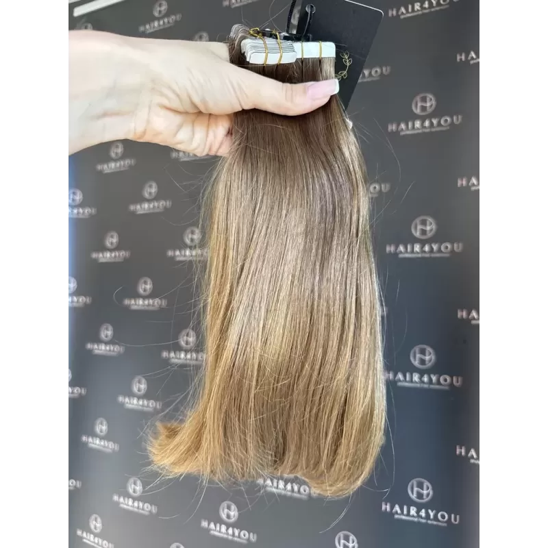 SLAVISCHES JUNGFERNHAAR Tape-In 33cm 110g 28 Tressen