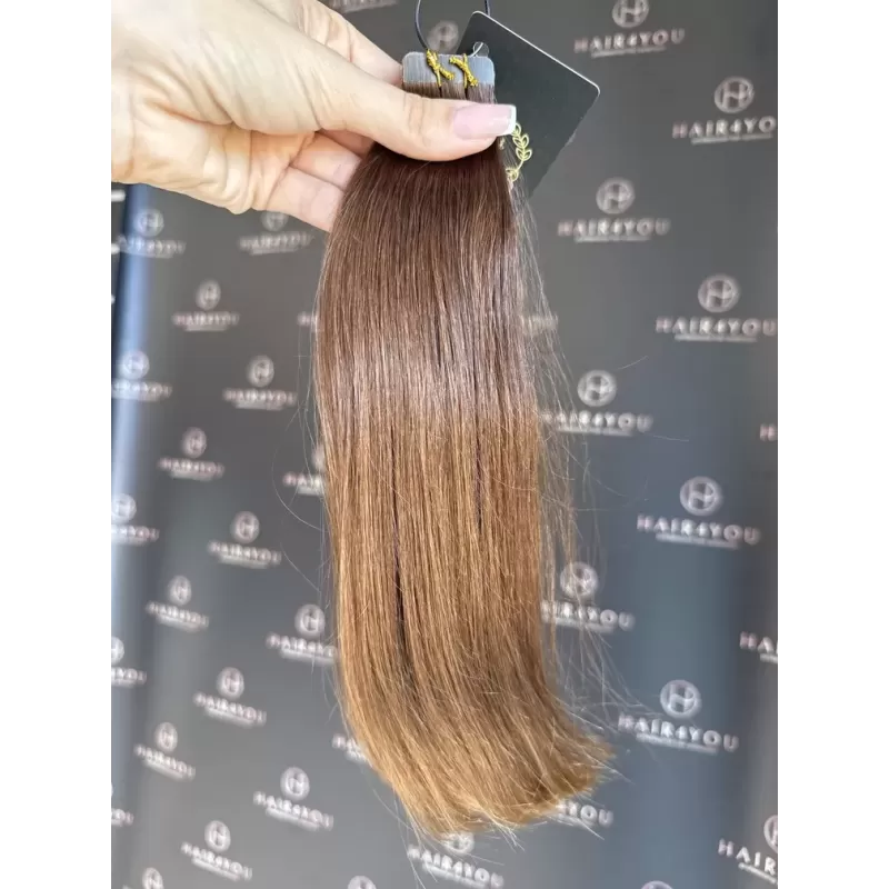 SLAVISCHES JUNGFRAUENHAAR Tape-on 34cm 35g 8 Tressen