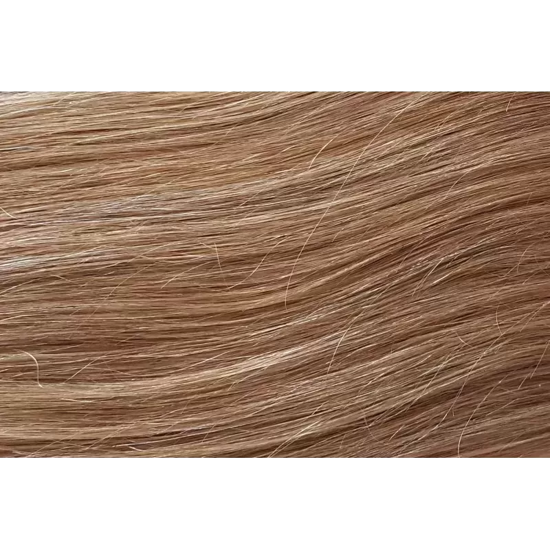 18 Medium Natural Blonde Clip-in Hair Extensions 50cm, 3 Weft Set