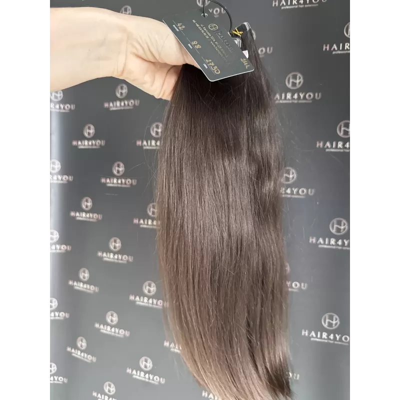 SLAVISCHES JUNGFERNHAAR Tape-On 42cm 98g 24 Tressen