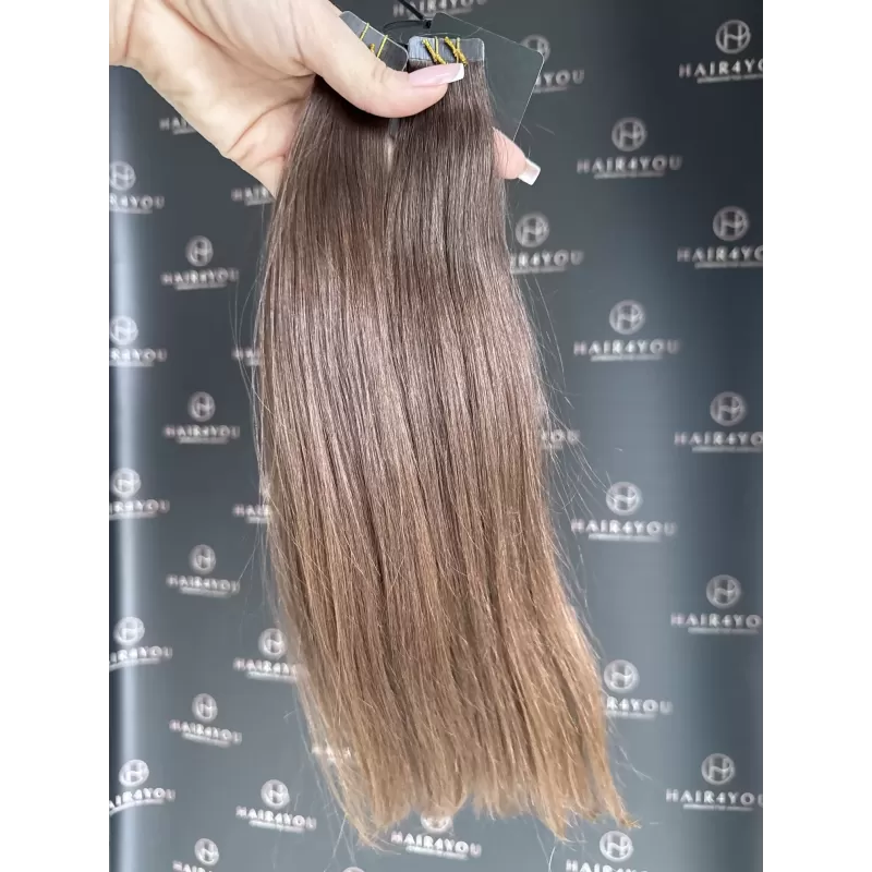 SLAVISCHES JUNGFRAUENHAAR Tape-on 40cm 69g 18 Tressen