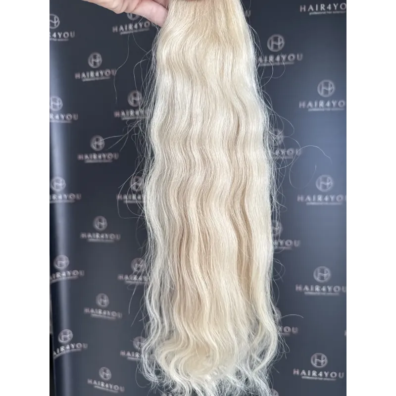 48 cm 12 g Zopf aus slawischem Echthaar (Single Donor)