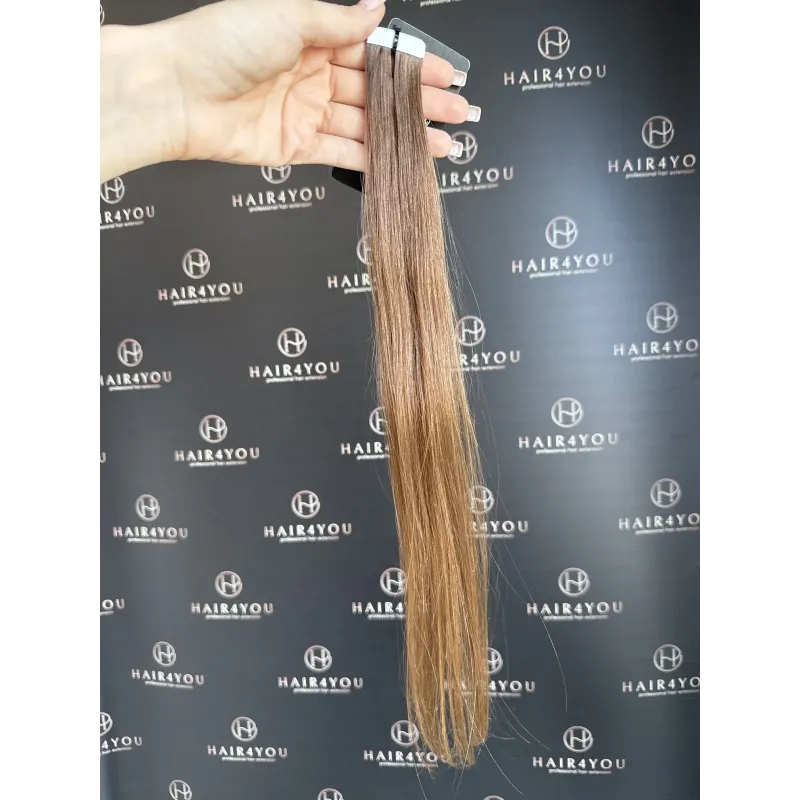 SLAVISCHES JUNGFRAUENHAAR Tape-on 52cm 2 Tressen