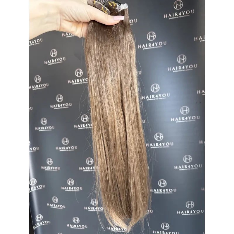 55cm 130g SLAVISCHES JUNGFRAUENHAAR Tape-In 30 Strähnen