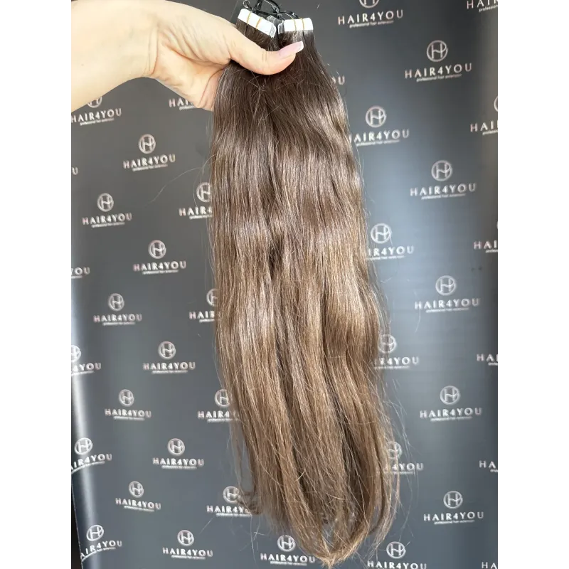 55cm 113g SLAVISCHES JUNGFRAUENHAAR Tape-On 23 Tressen