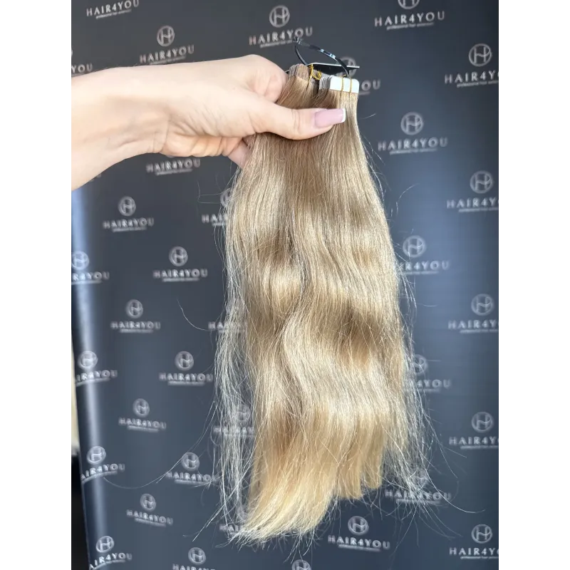 38cm 56g SLAVISCHES JUNGFRAUENHAAR Tape-On 14 Tressen