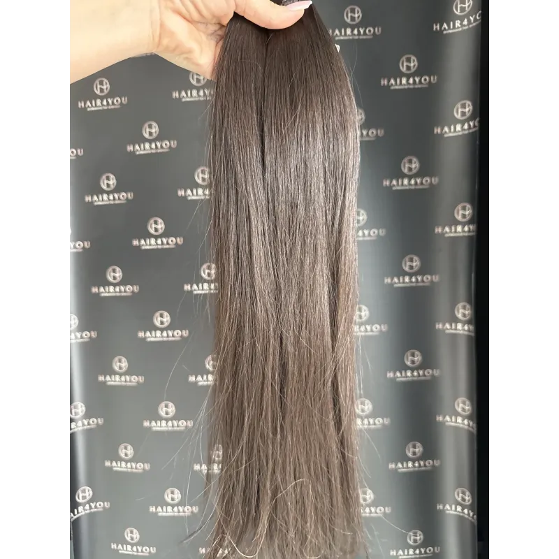 46cm 148g SLAVISCHES JUNGFRAUENHAAR Tape-On 25 Strähnen 12standard