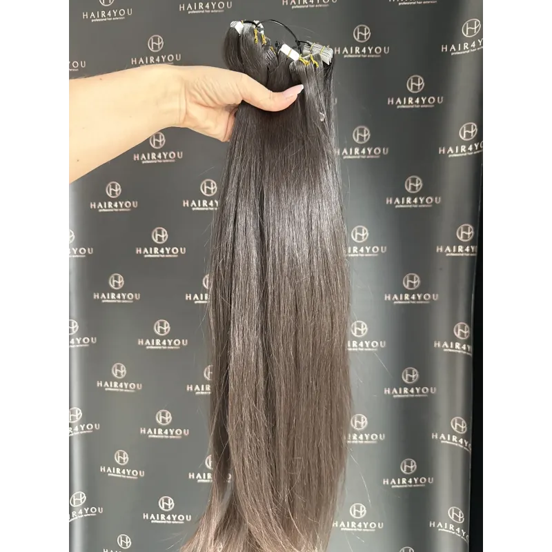 63cm 233g SLAVISCHES JUNGFRAUENHAAR Tape-on 2435 Skin 10 Tressen