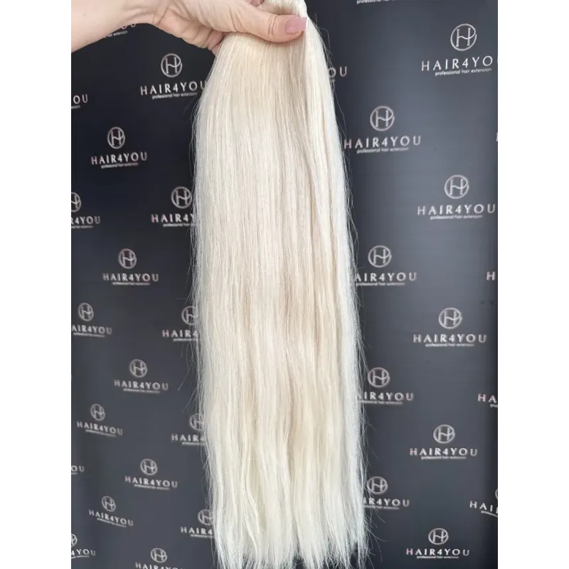 58 cm 121 g Zopf aus slawischem Echthaar (Single Donor)