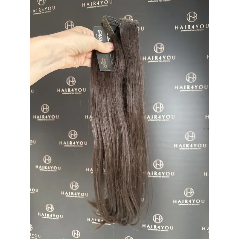 50/52cm 83g SLAVISCHES JUNGFRAUENHAAR Clip-in-Strähne
