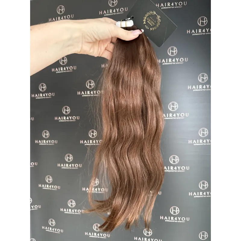 47cm 25g SLAWISCHES JUNGFRAUHAAR Tape-Extensions 5 Tapes