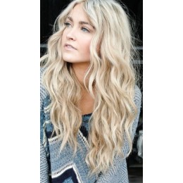 20 (jasny beżowy blond) włosy naturalne EUROPEJSKIE 50cm REMY do microringów