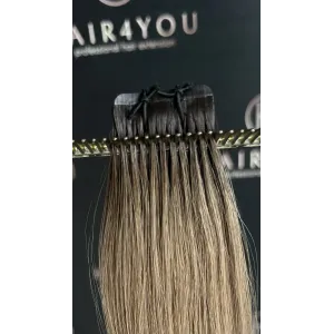 1b/5 Espresso 40cm FLAT KERATIN GoldLine SOFT Mini-Bondes Haar