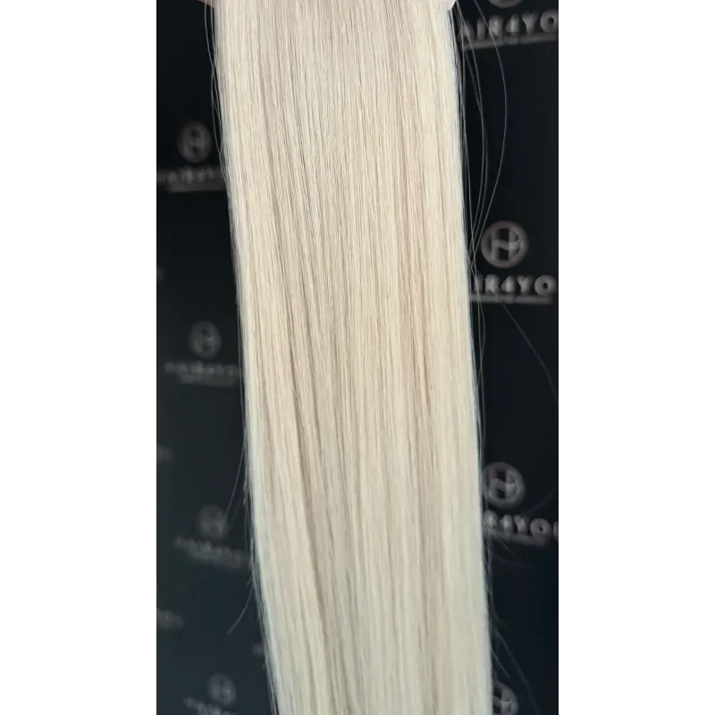 DIAMON SHINE Pearl NEW 50cm SLIM TAPE ON 3cm GoldLine SOFT Hair