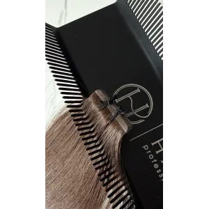 4e Warmbraun NEW 50cm TAPE ON Extensions Gold Line