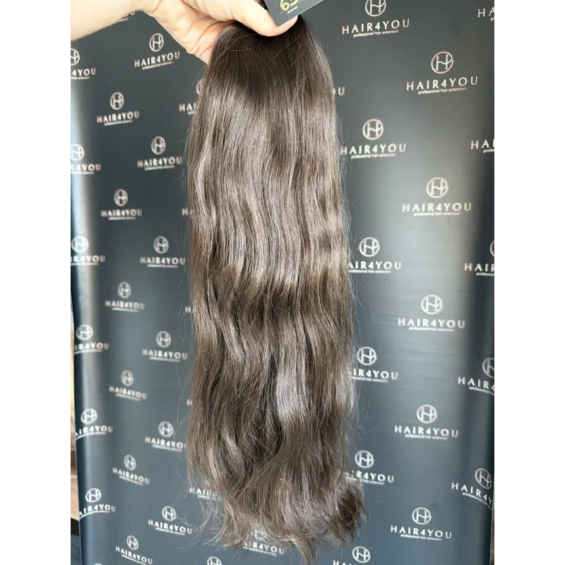 63cm 148g SLAWISCHES JUNGFRÄULICHES ECHTHAAR