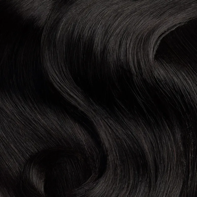Virgin 60cm FLAT KERATIN Haare GoldLine SOFT Mini-Bondings