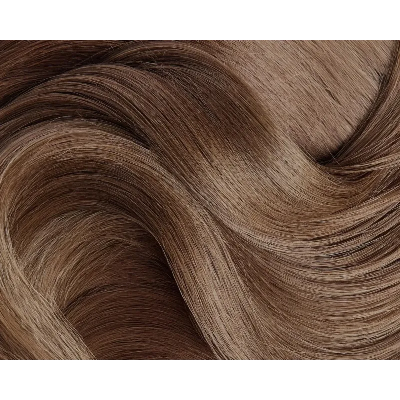 DARK TRUFFLE s4 NEW 50cm FLAT KERATIN Echthaar GoldLine SOFT Mini Bonds