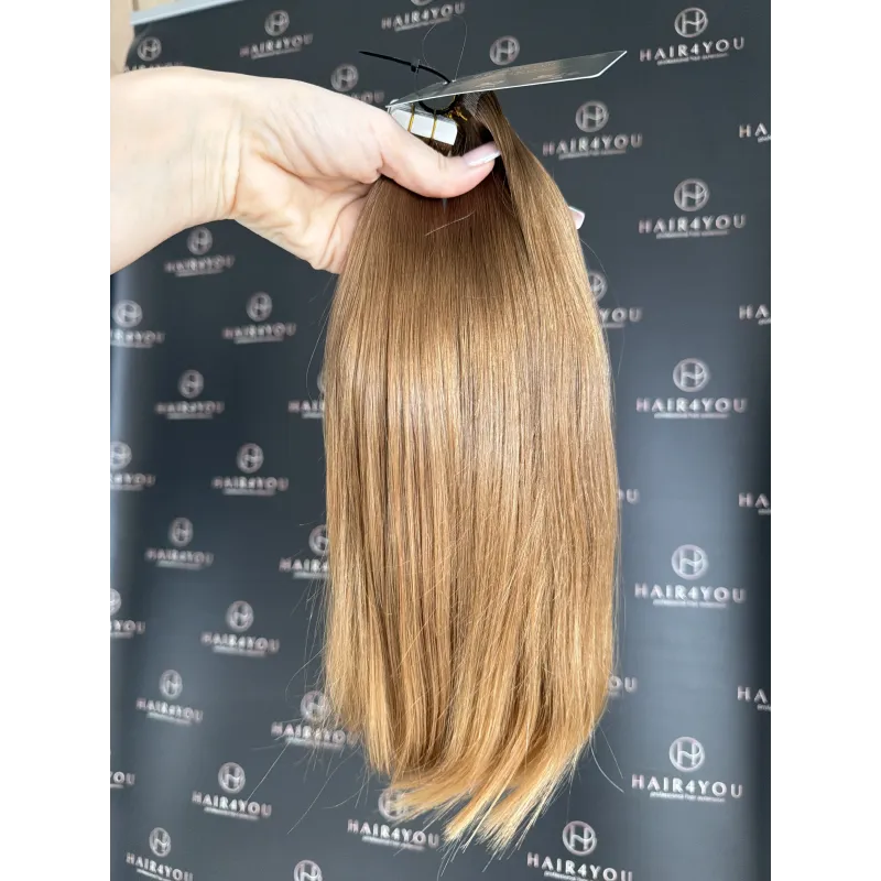 38 cm 10 g Slawisches Jungfrauenhaar Tape-in 2-Streifen