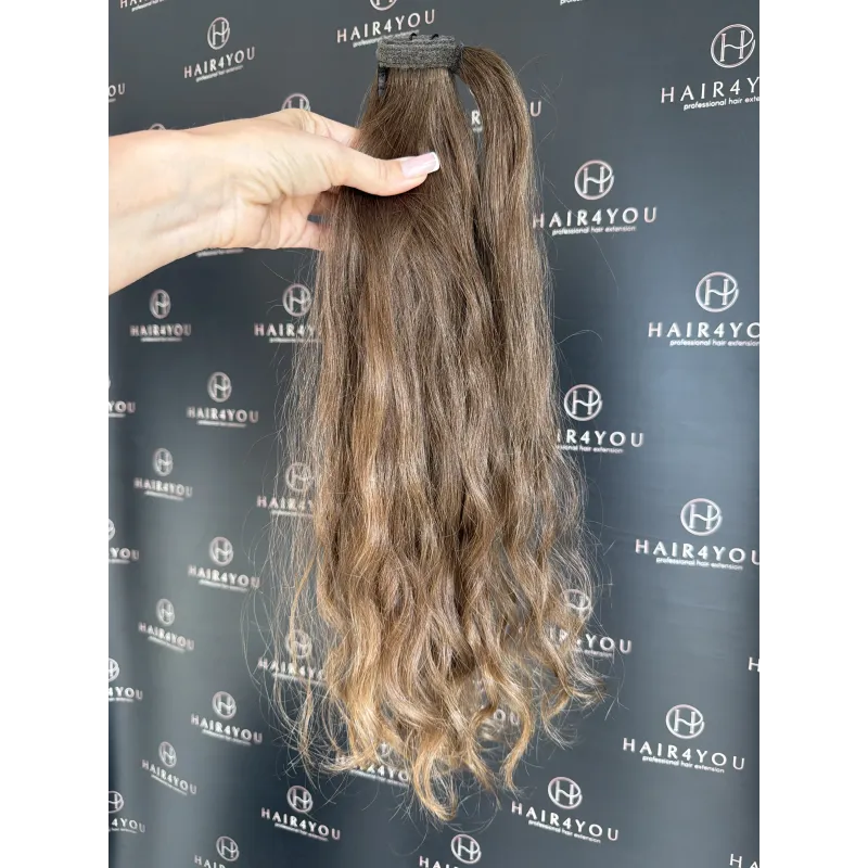 50cm 57g Slawisches Jungfernhaar Zopf Clip-In