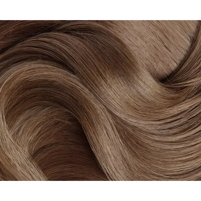 DARK TRUFFLE #4 NEW 50cm XXS Weft unsichtbare Tresse - Tissage, Hollywood, Genius, Sew-In