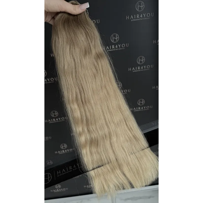 55 cm 163 g Zopf aus slawischem Echthaar (Single Donor)