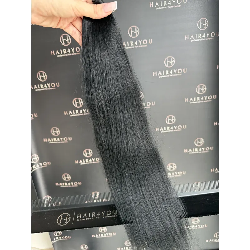 Slawisches Echthaar 56 cm 77 g getönt
