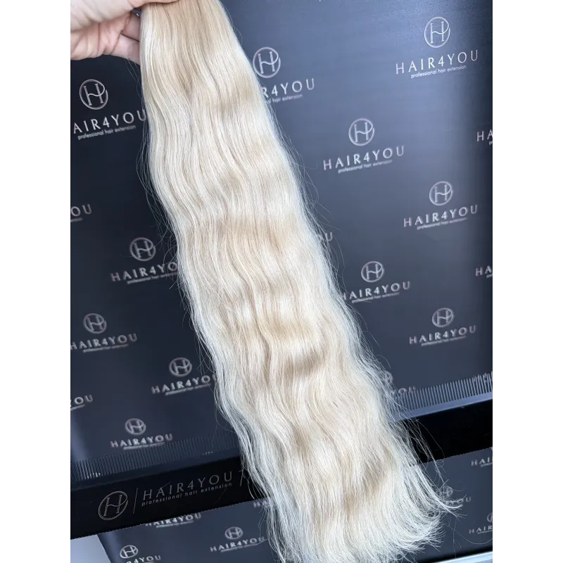59cm 88g Slawisches Echthaar blond aufgehellt