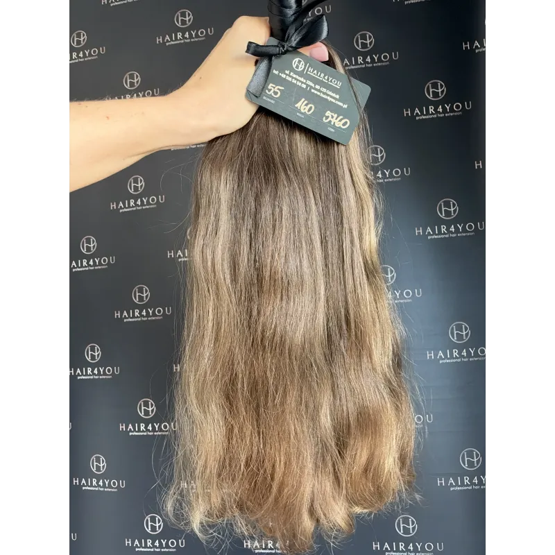 55cm 160g SLOWENISCHES JUNGFRAUHAAR