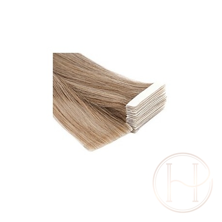 1b bardzo ciemny brąz Włosy na taśmie silikonwej 50cm skin weft TAPE ON