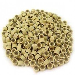 Microringi z silikonem blond 100szt