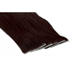 1b bardzo ciemny brąz Włosy na taśmie silikonwej 50cm skin weft TAPE ON