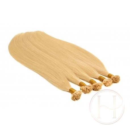 22 beżowy blond 50cm GoldLine ULTRADŹWIĘKI 20szt. REMY 0,8g flat MINI BONDES