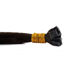 1b bardzo ciemny brąz 50cm GoldLine MIKRORINGI 20szt. REMY
