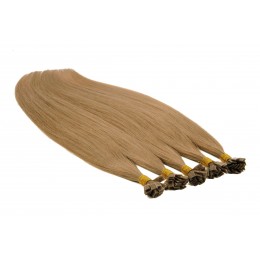 18 średni naturalny blond 50cm GoldLine MIKRORINGI 20szt. REMY