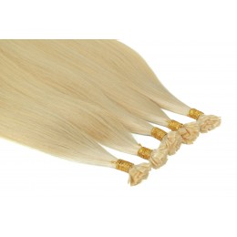 613 najjaśniejszy blond 50cm GoldLine MIKRORINGI 20szt. REMY