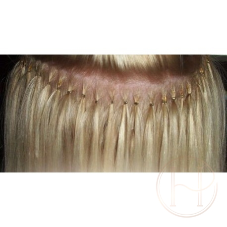 613 najjaśniejszy blond EUROPEJSKIE 50cm REMY do microringów